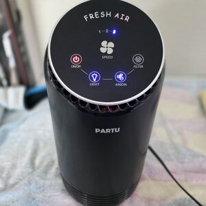 Partu Model BS 08 Black Air Purifier with LED Display
